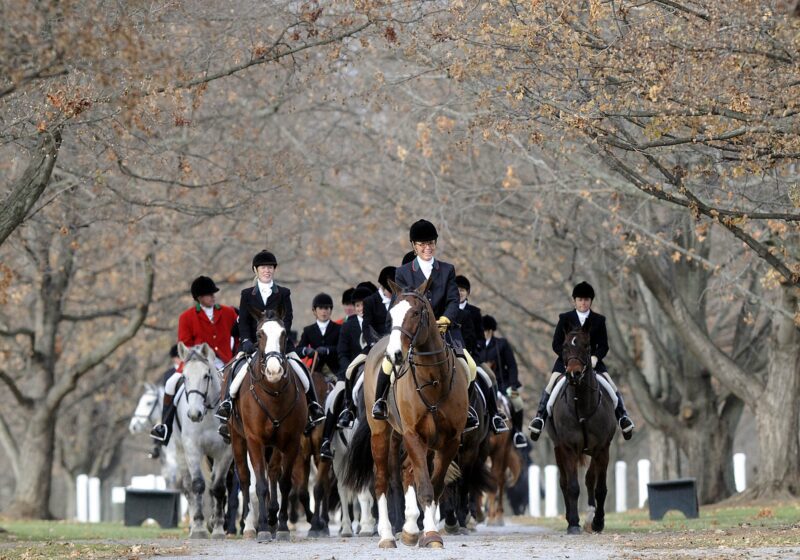 people on horses