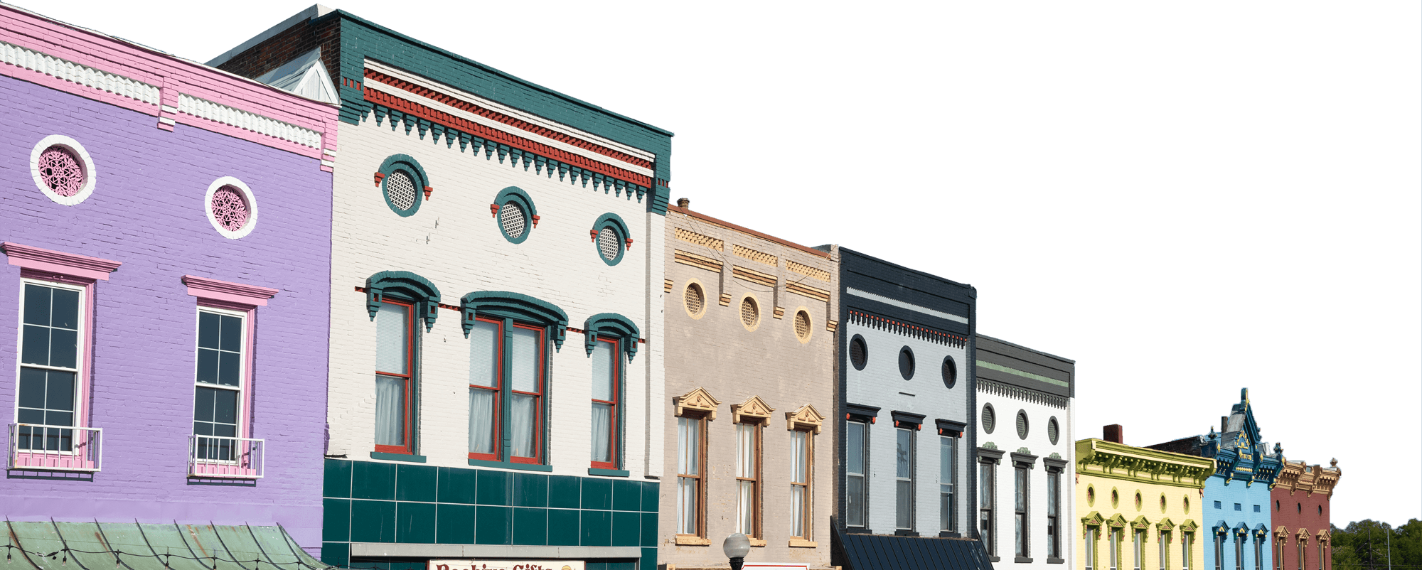 downtown Harrodsburg skyline